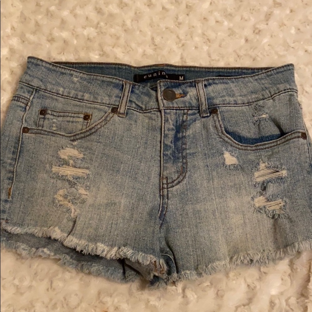 Denim shorts